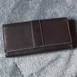 Coach vintage Black Trifold Wallet